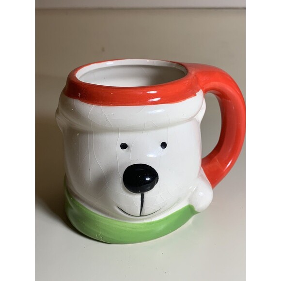 Royal Norfolk Polar Bear Santa Coffee/Tea/Cocoa Mug - Picture 1 of 7